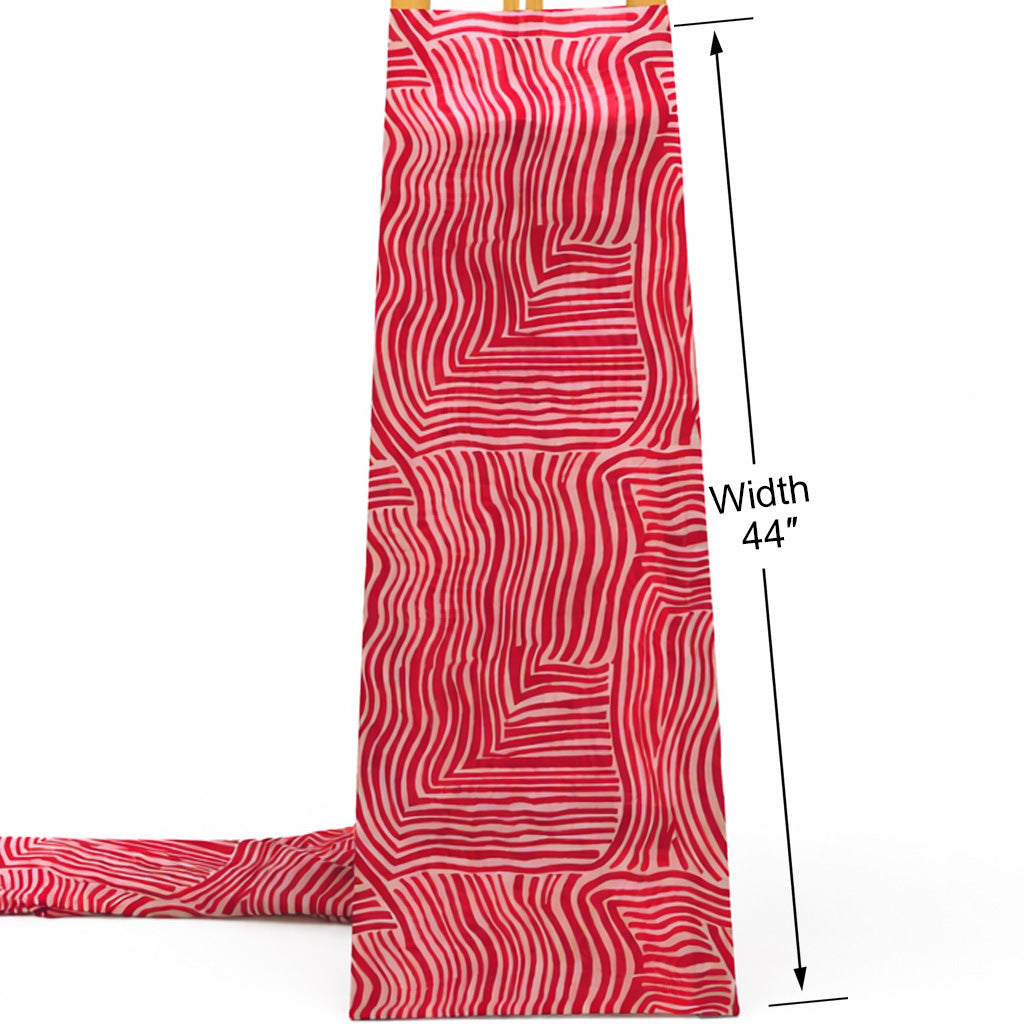 Chanderi Silk Print Fabric