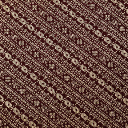 Wine Color Pauri Brocade Fabric