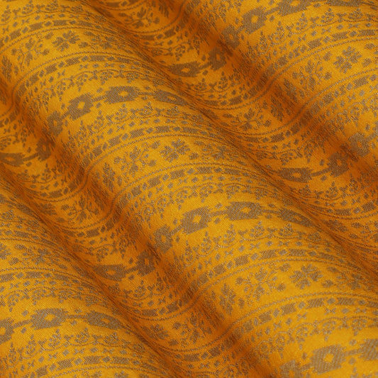 Musturd Color Pauri Brocade Fabric