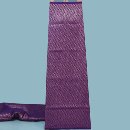 Purple Color Pauri Brocade Fabric