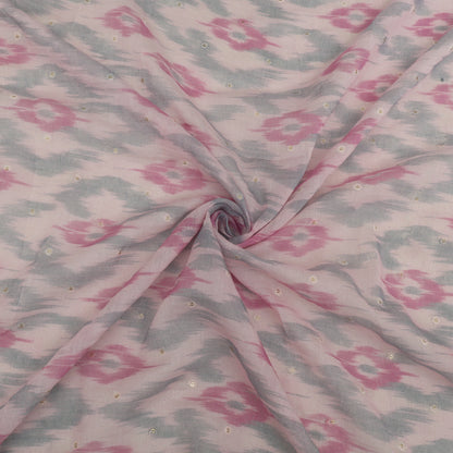 Chanderi Embroidery Fabric