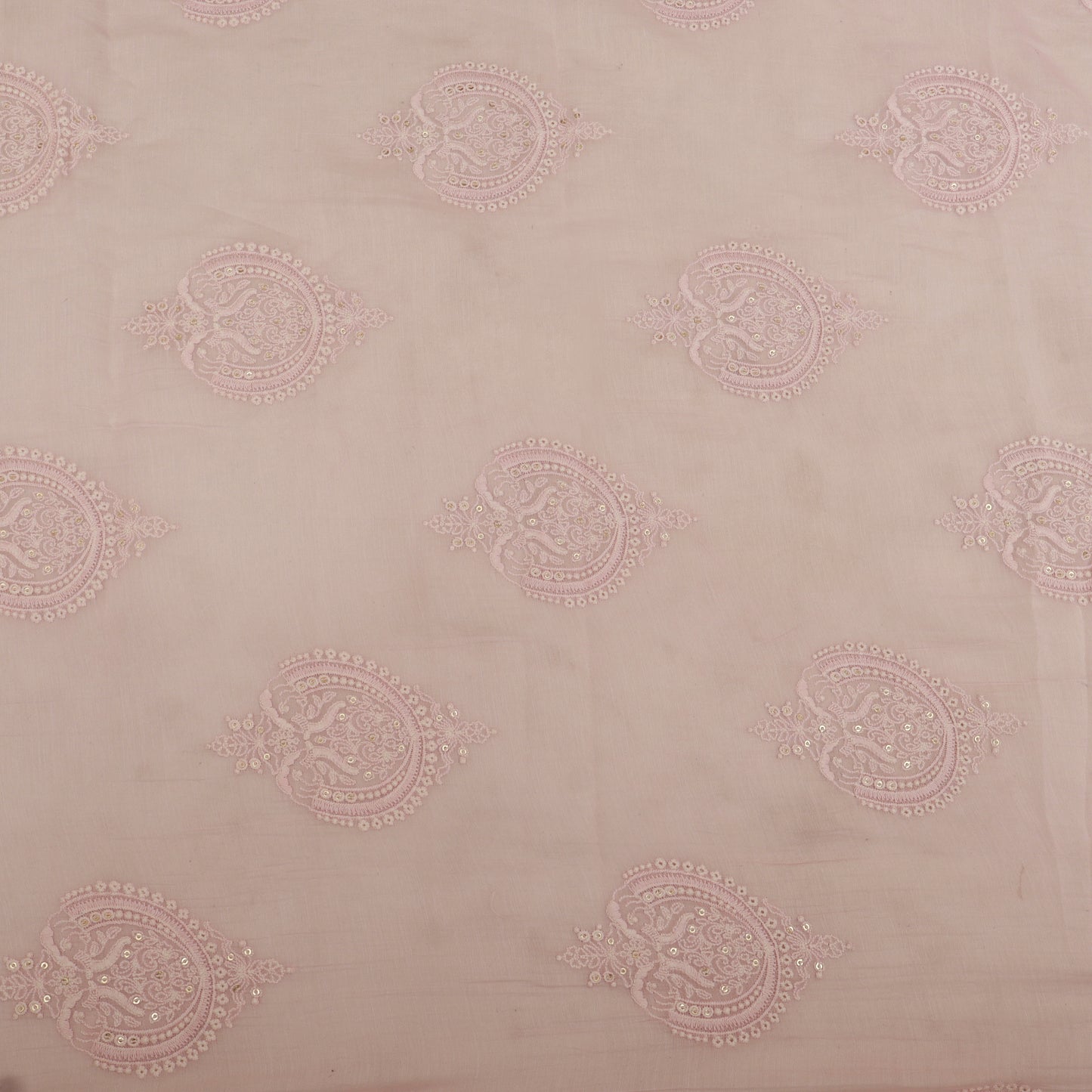 Chanderi Embroidery Fabric