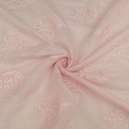 Chanderi Embroidery Fabric