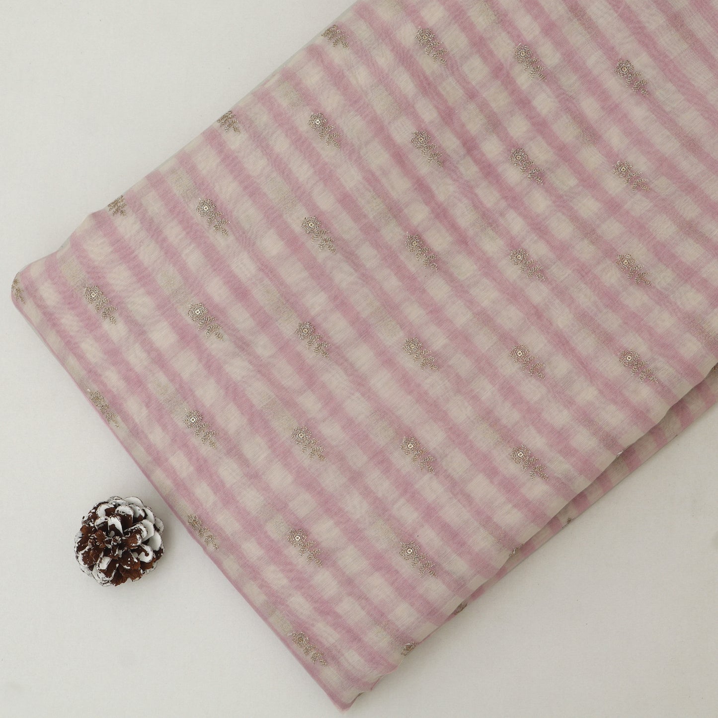 Chanderi Embroidery Fabric