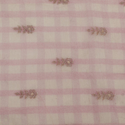 Chanderi Embroidery Fabric