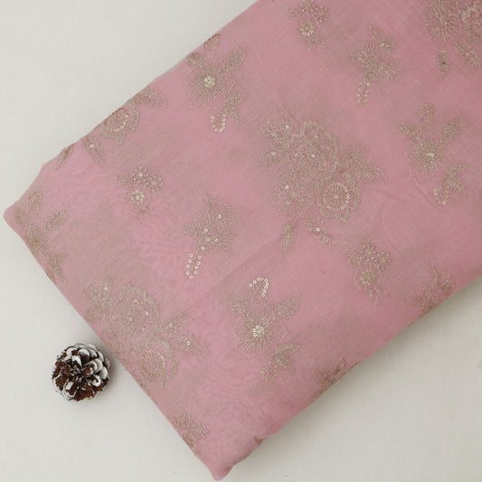 Chanderi Embroidery Fabric