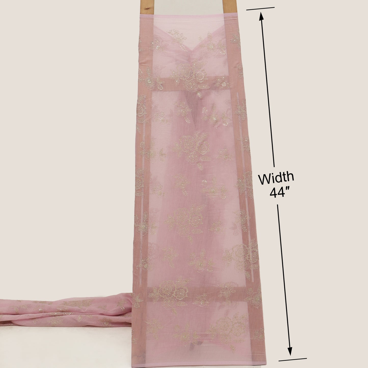 Chanderi Embroidery Fabric