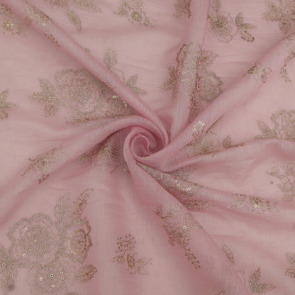 Chanderi Embroidery Fabric