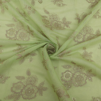 Chanderi Embroidery Fabric