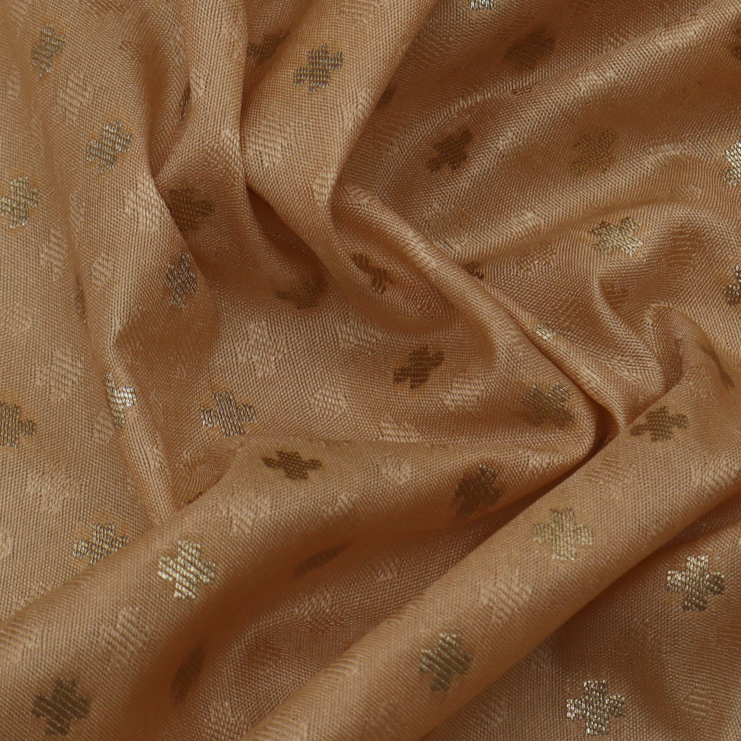 Beige Color Tanchui Brocade Fabric