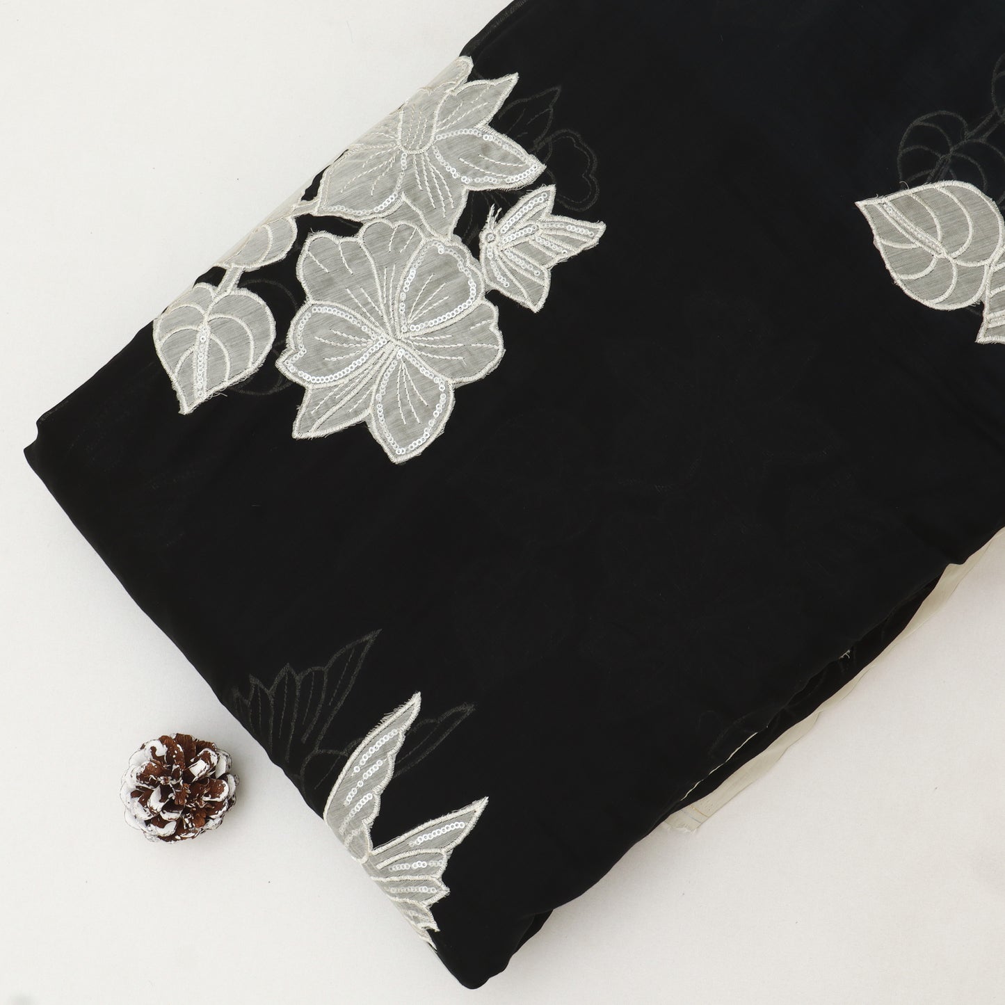 Chanderi Embroidery Fabric