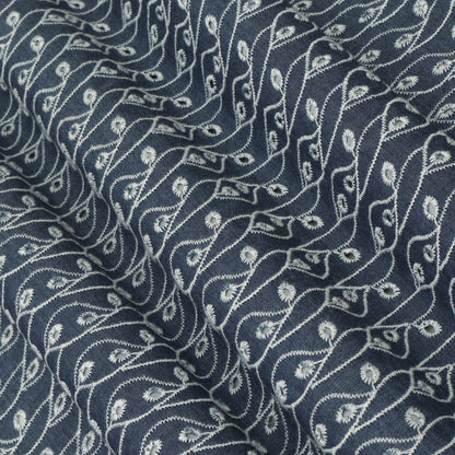 Denim Embroidery Fabric