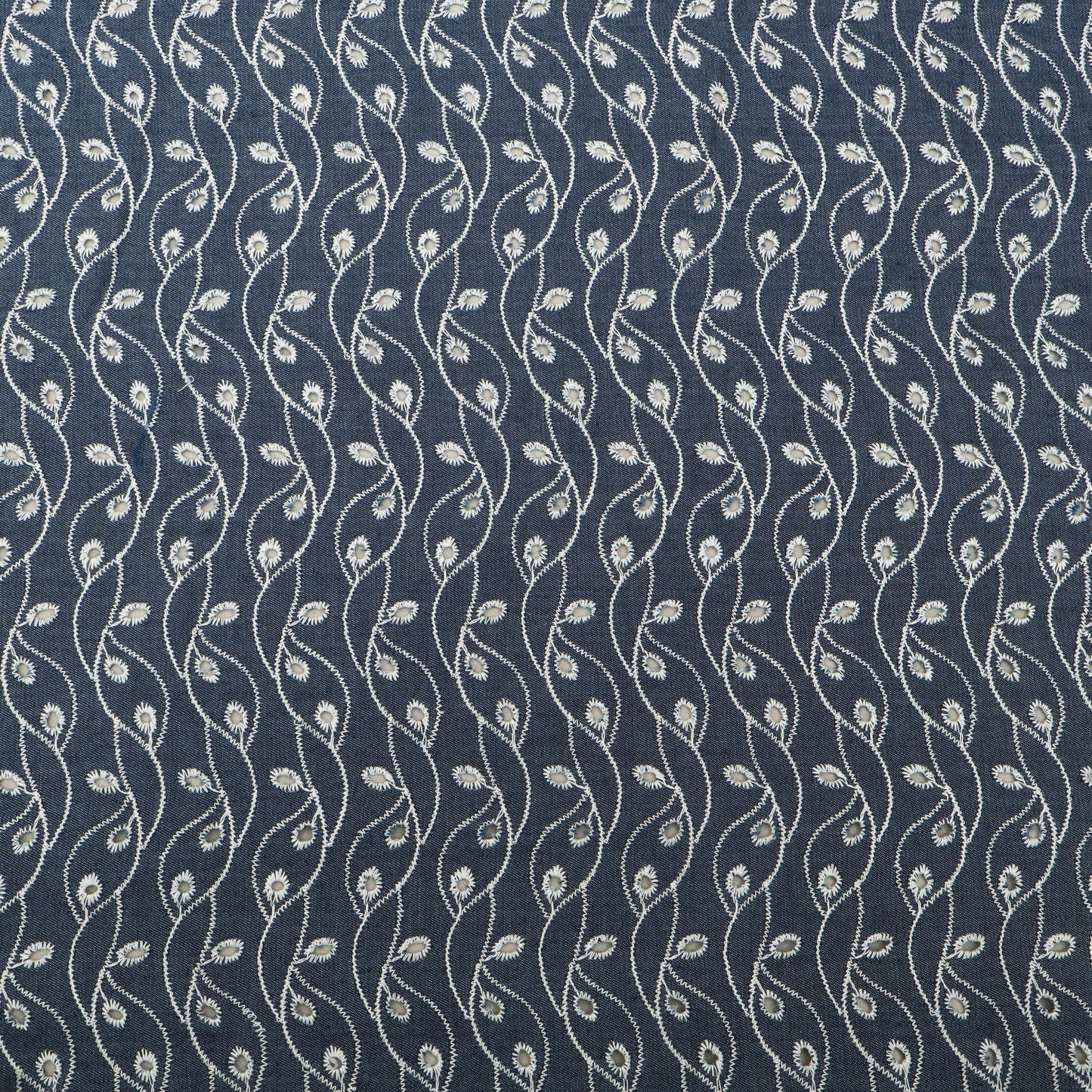 Denim Embroidery Fabric