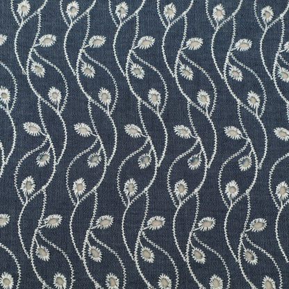 Denim Embroidery Fabric