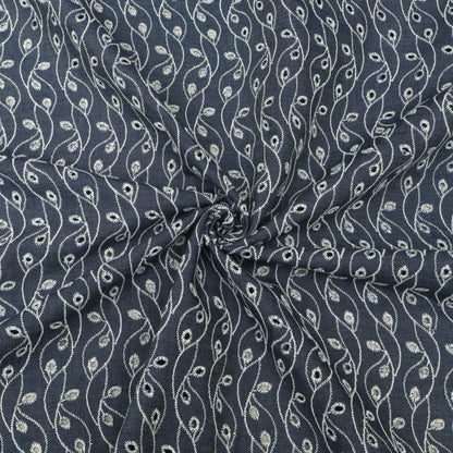 Denim Embroidery Fabric