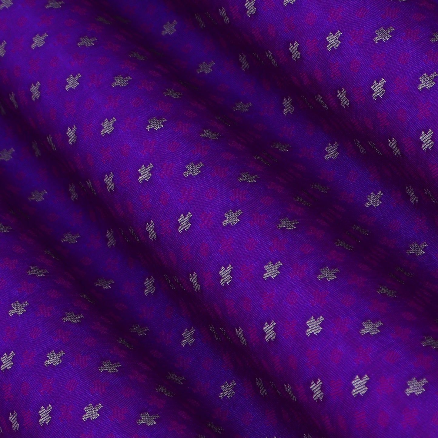 Purple Color Tanchui Brocade Fabric