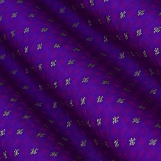 Purple Color Tanchui Brocade Fabric