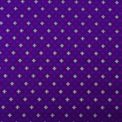Purple Color Tanchui Brocade Fabric