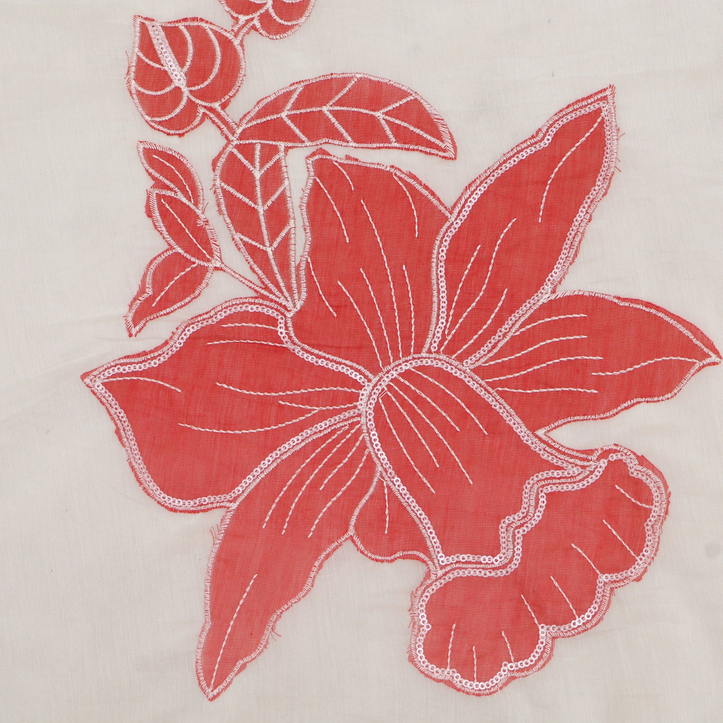 Chanderi Embroidery Fabric