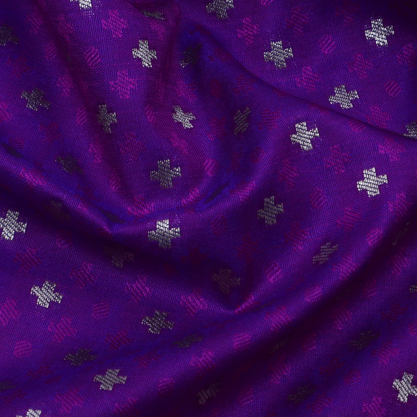 Purple Color Tanchui Brocade Fabric