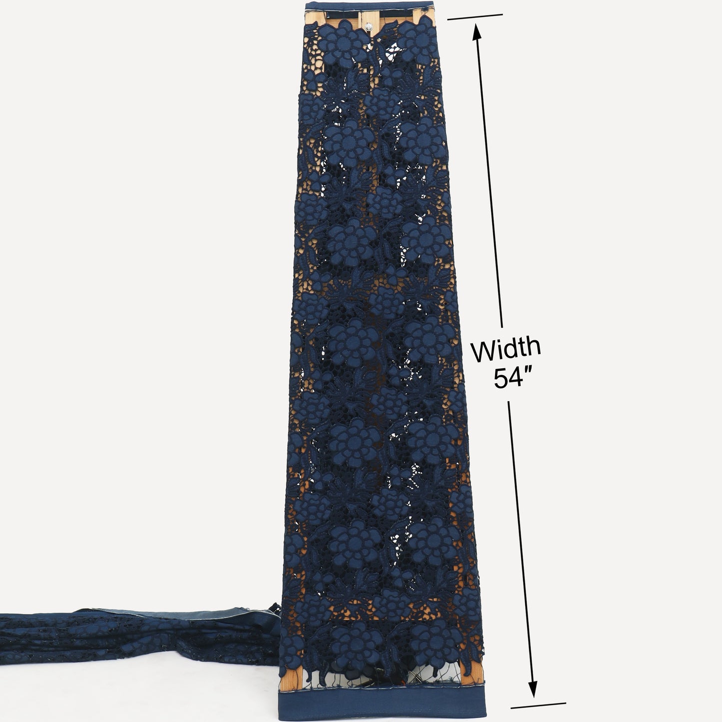 Floral Cut Work Denim Embroidery