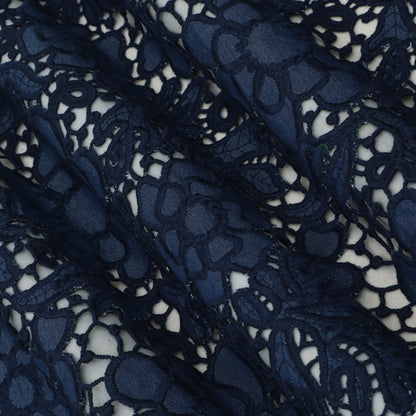 Floral Cut Work Denim Embroidery