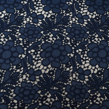 Floral Cut Work Denim Embroidery