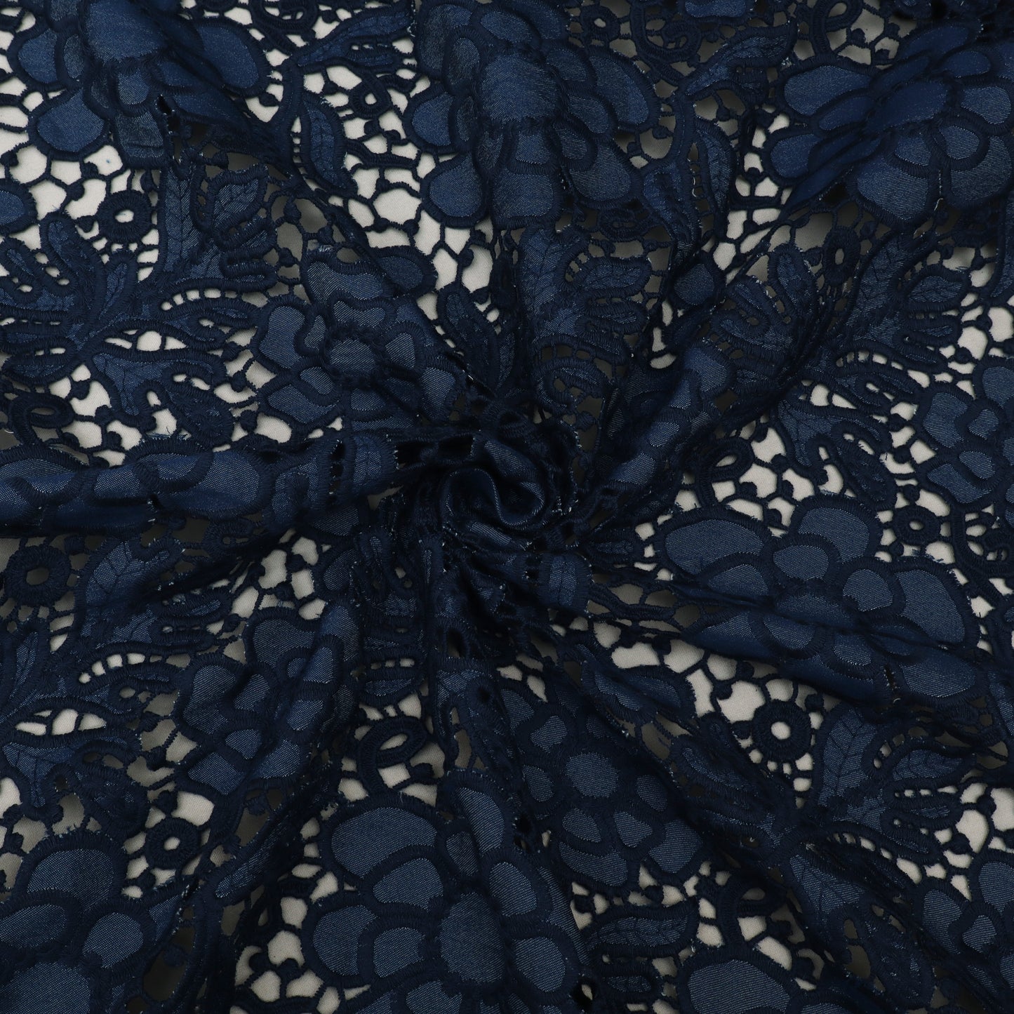 Floral Cut Work Denim Embroidery