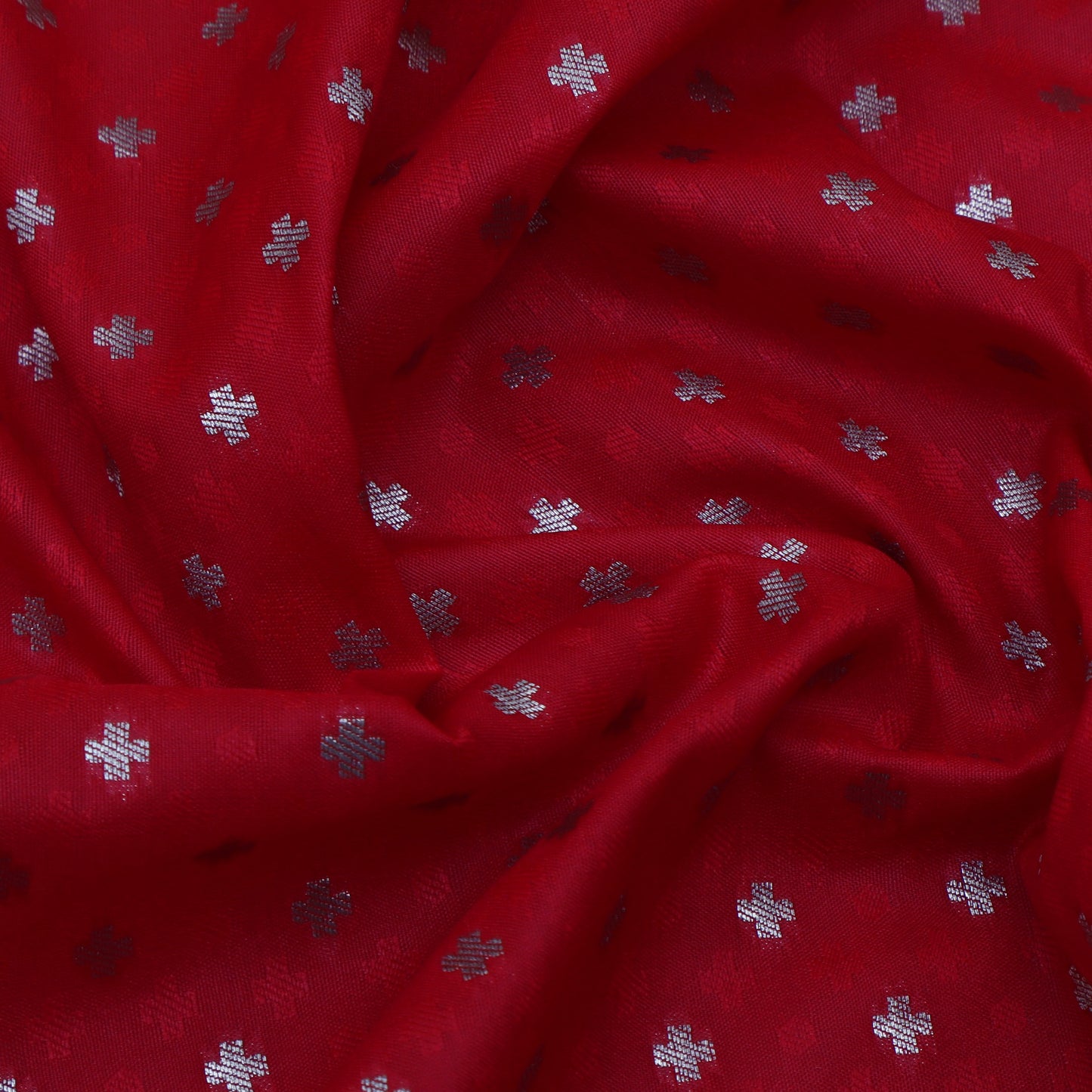 Red Color Tanchui Brocade Fabric