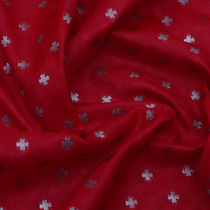 Red Color Tanchui Brocade Fabric