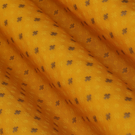 Yellow Color Tanchui Brocade Fabric