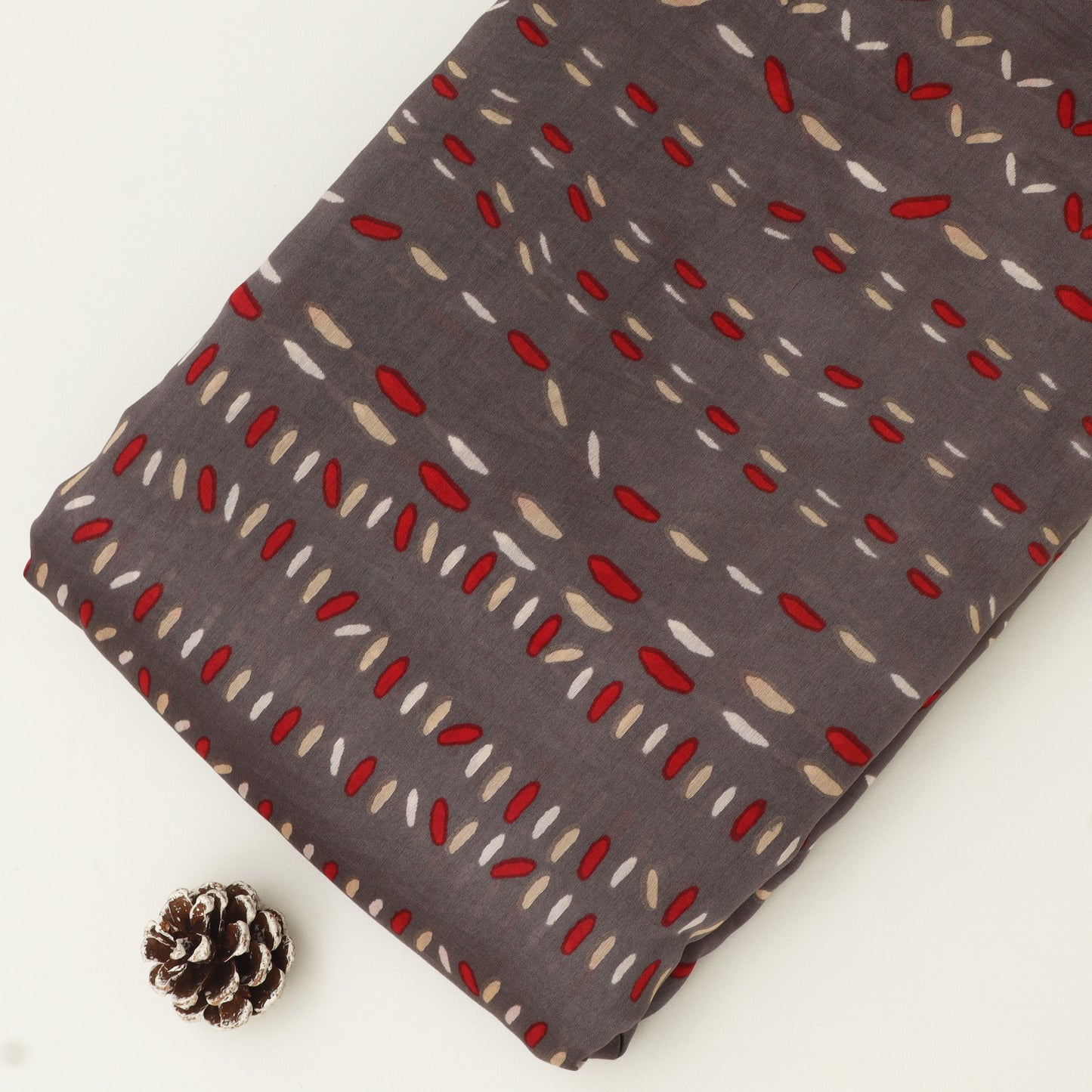 Chanderi Silk Print Fabric