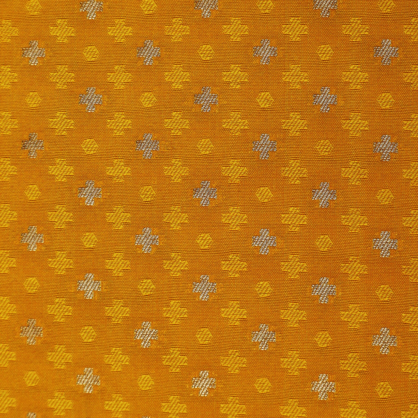 Yellow Color Tanchui Brocade Fabric