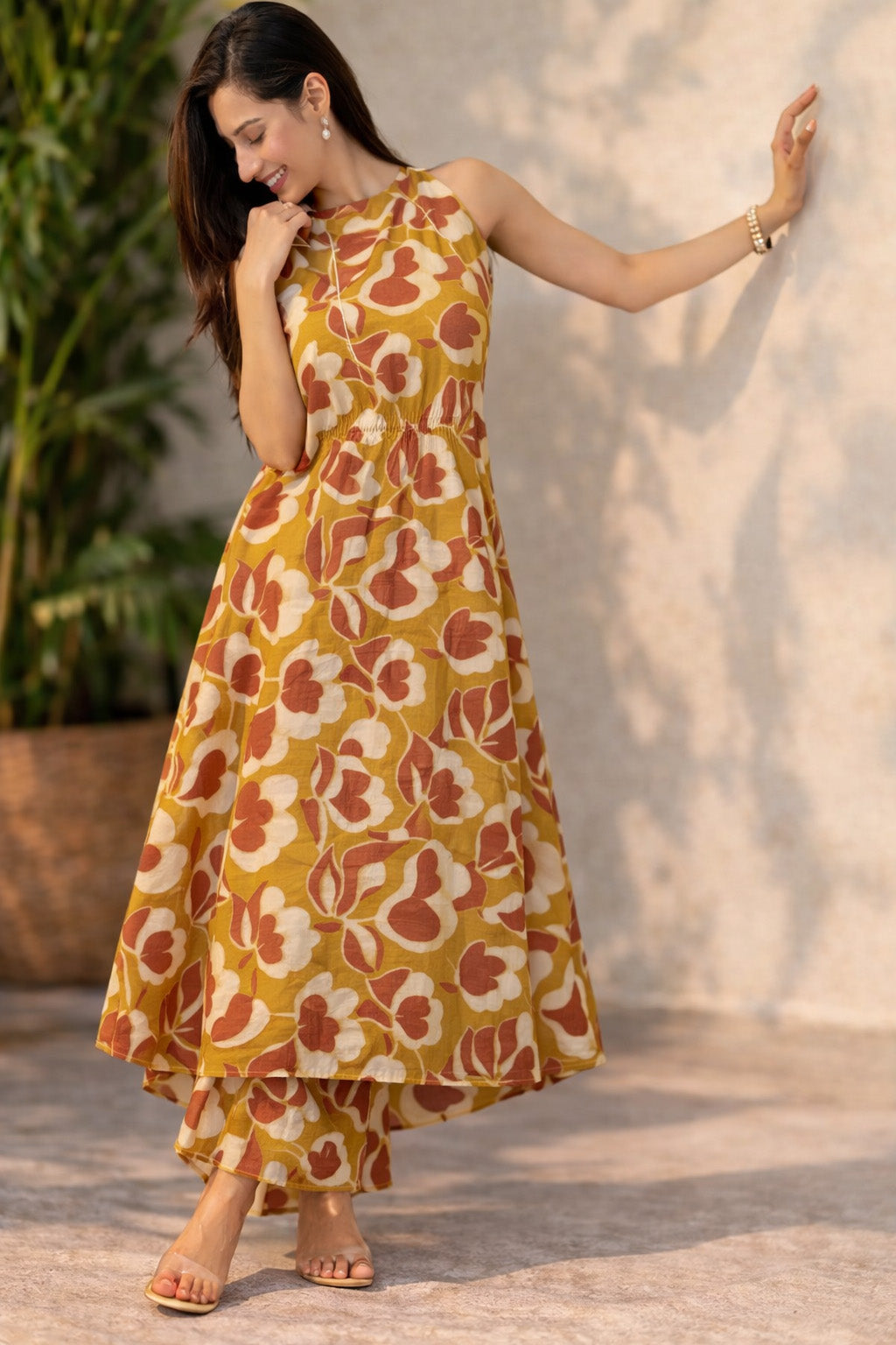 Chanderi Silk Print Fabric