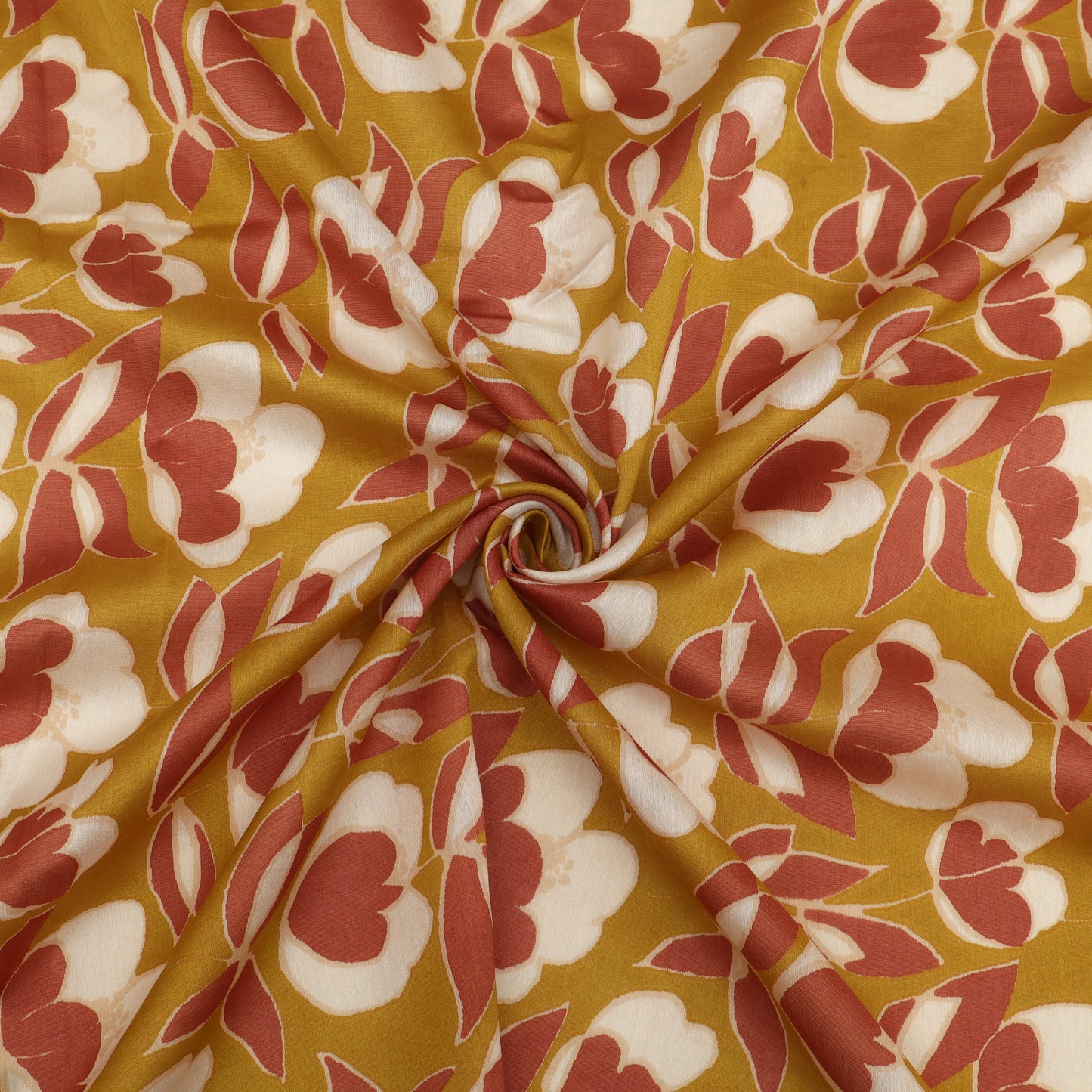 Chanderi Silk Print Fabric