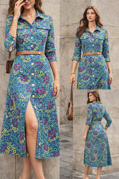 Denim Floral Cut Work Embroidery