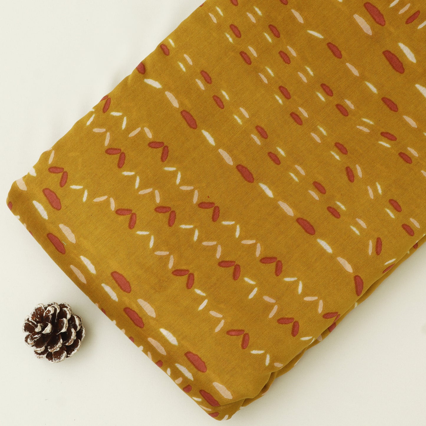 Chanderi Silk Print Fabric