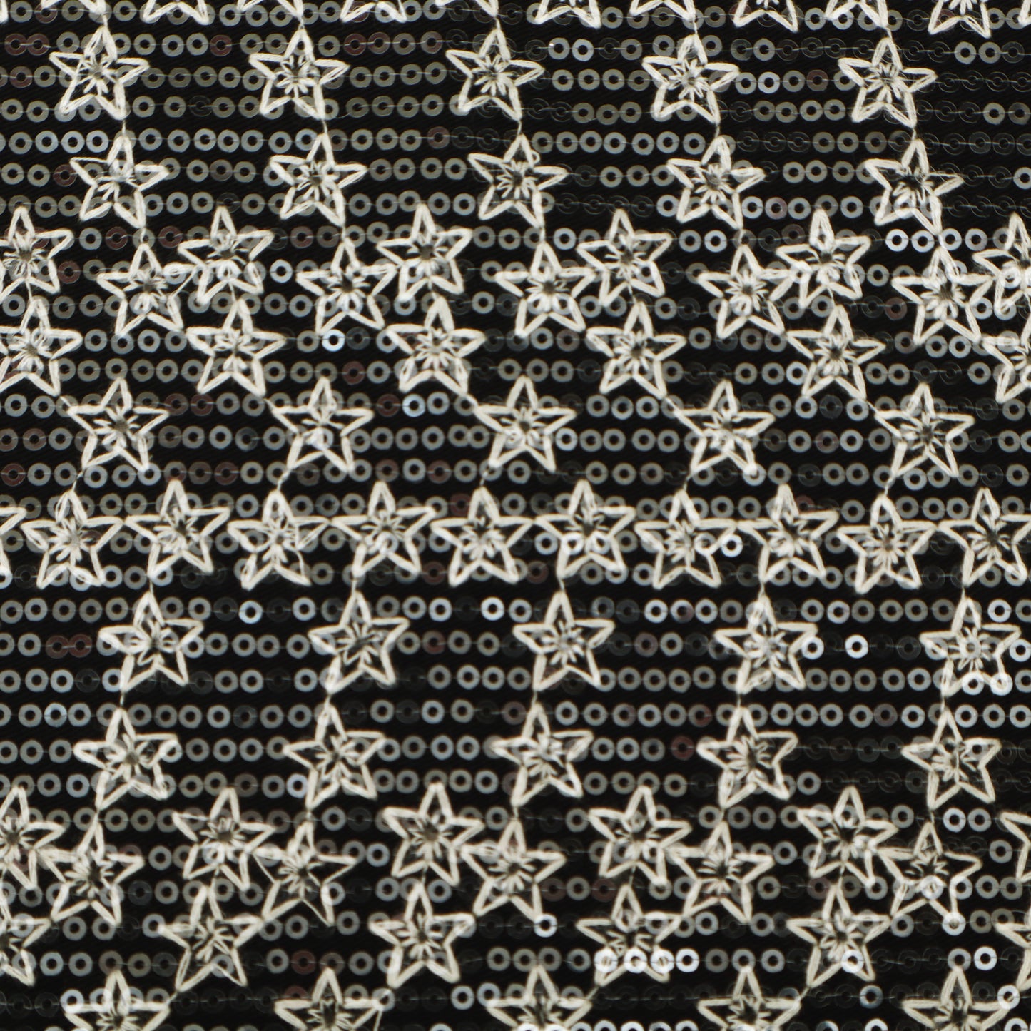 Star Sequins Denim Embroidery