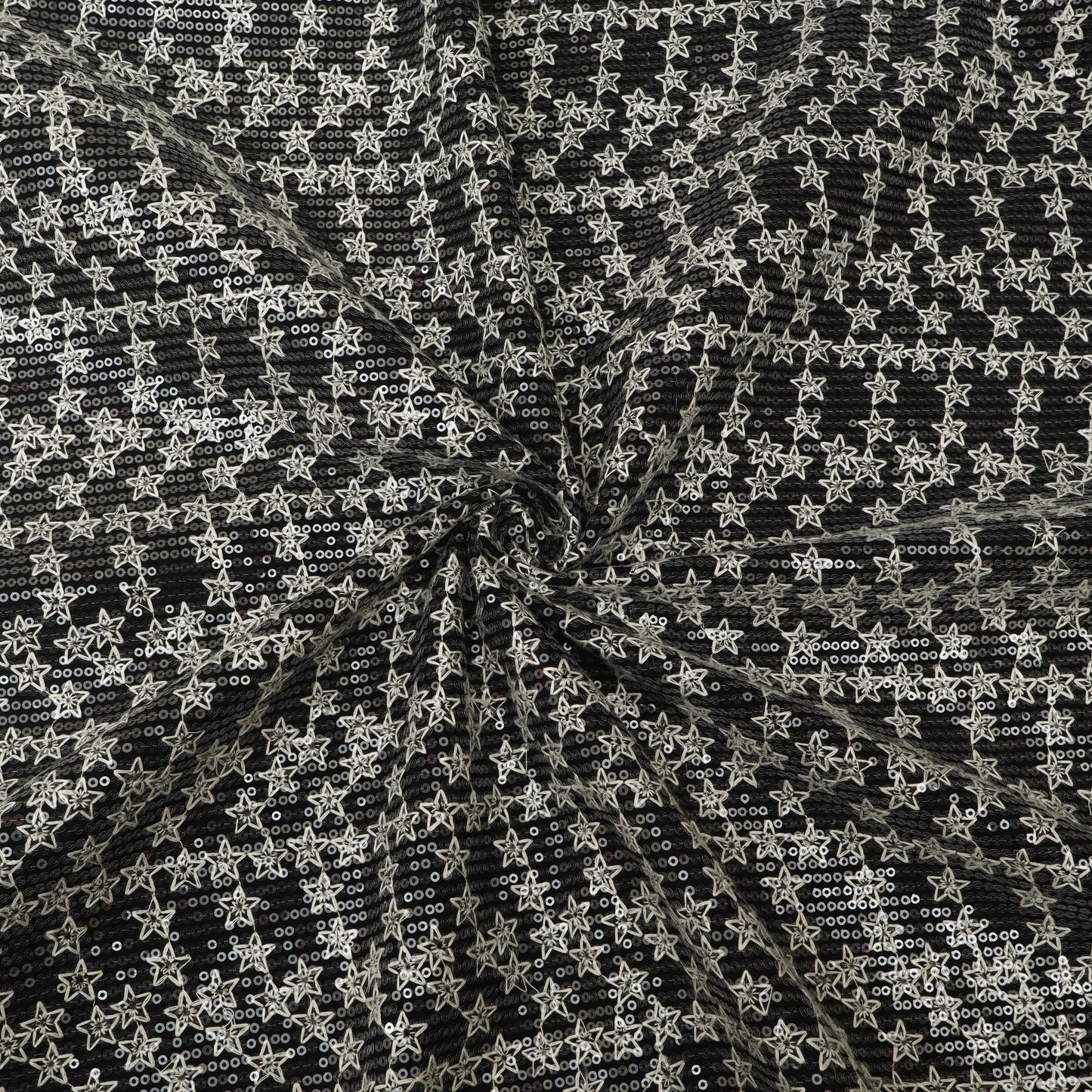 Star Sequins Denim Embroidery