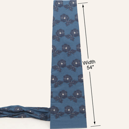 Floral Patch Work Denim Embroidery