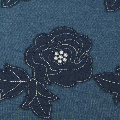 Floral Patch Work Denim Embroidery