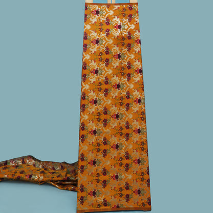 Musturd Color Multi Kimkhab Fabric