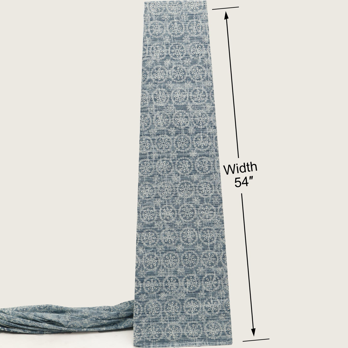 Denim Embroidery Fabric