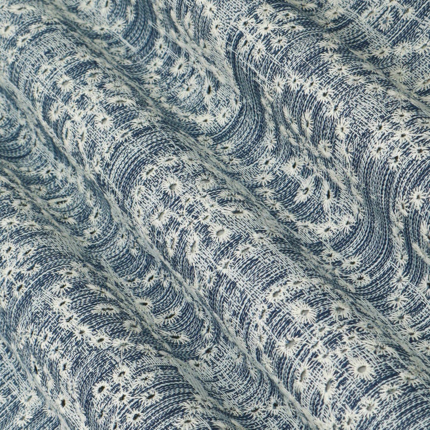 Denim Embroidery Fabric