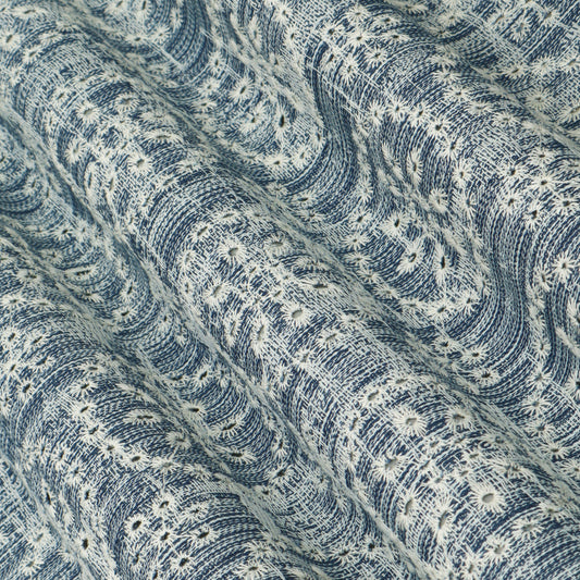 Denim Embroidery Fabric