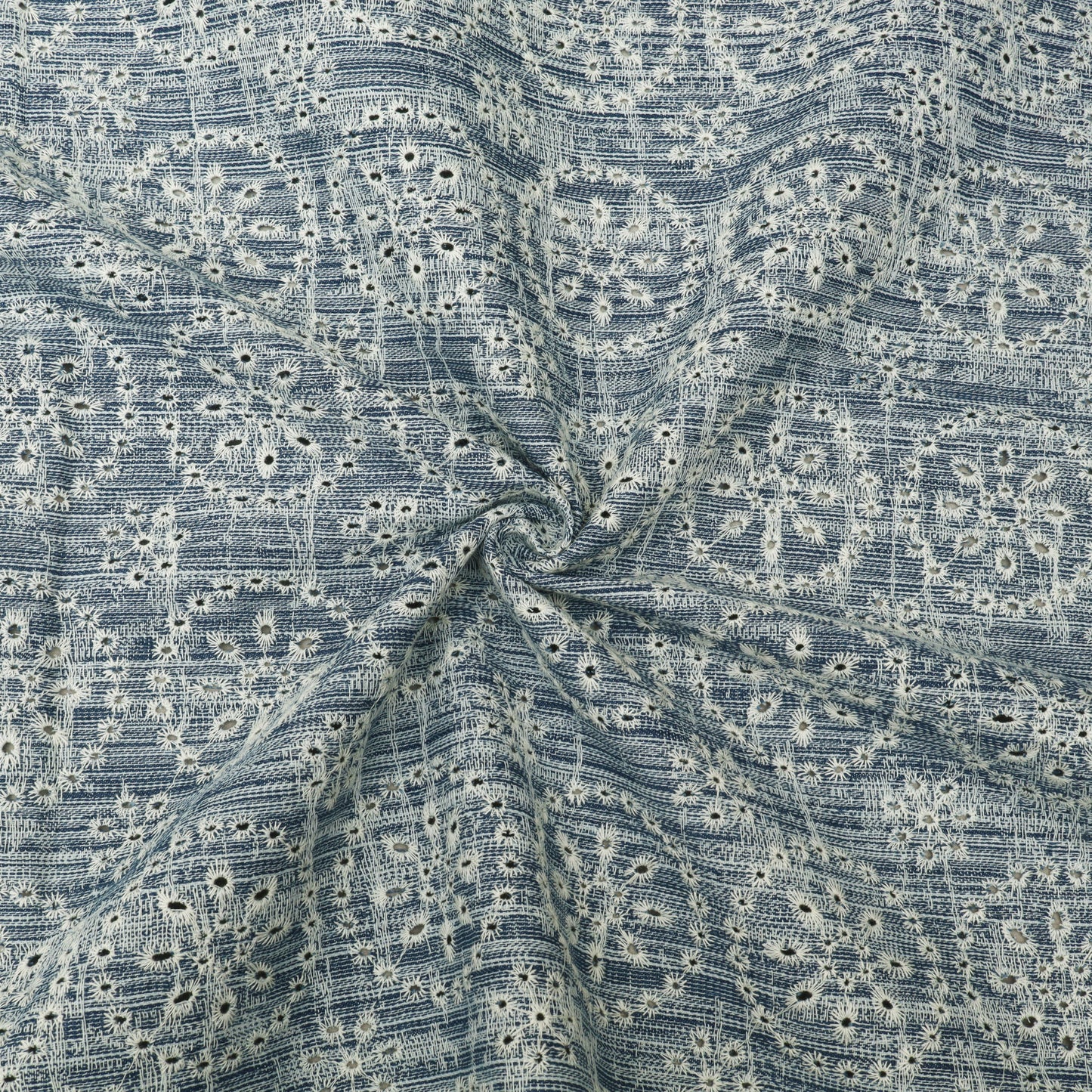 Denim Embroidery Fabric