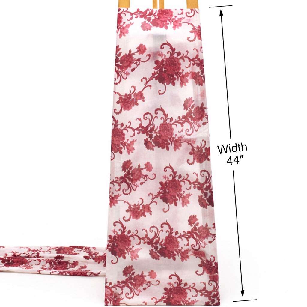 Chanderi Silk Print Fabric