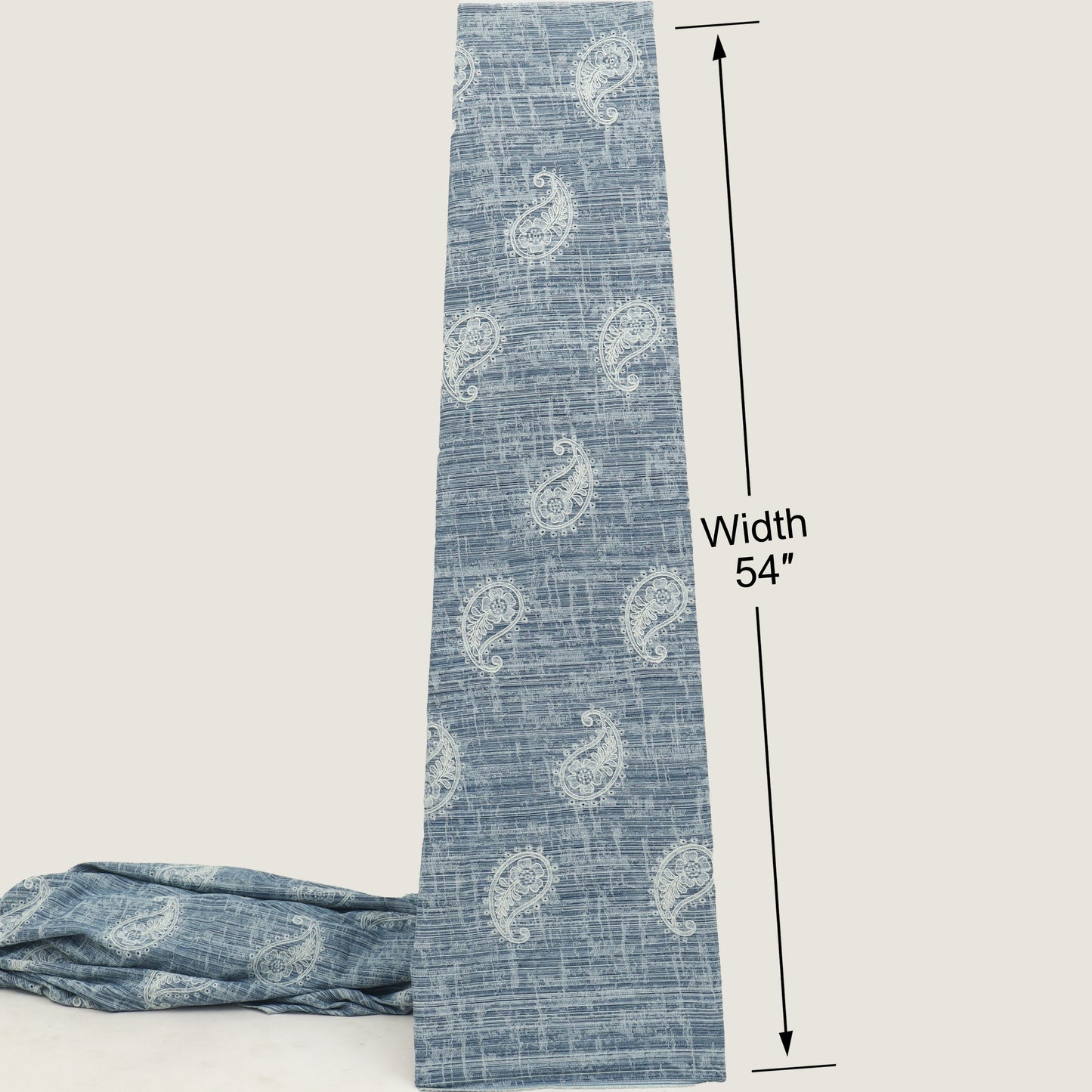 Denim Embroidery Fabric