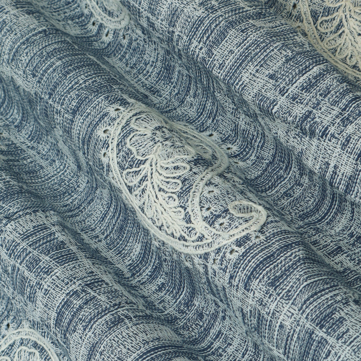 Denim Embroidery Fabric