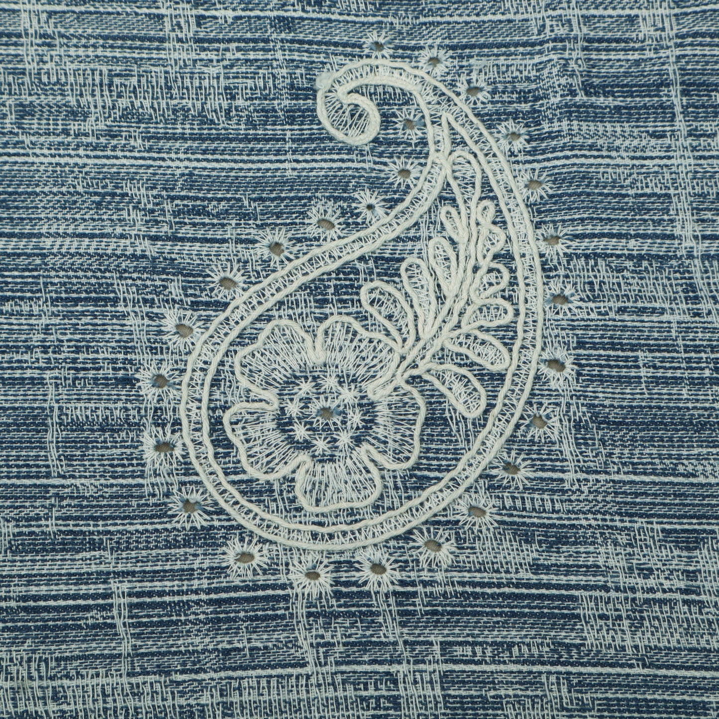 Denim Embroidery Fabric